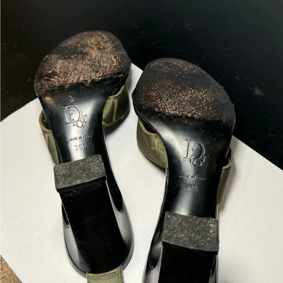 Dior Army green Strap Heels - Picture 7 of 11